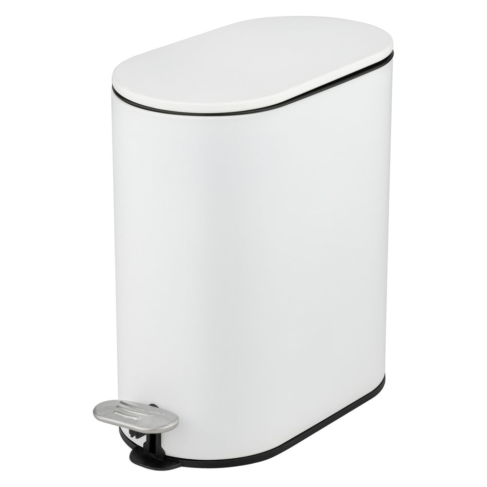 Matt fehér acél pedálos szemetes 5 l Collungo  Wenko