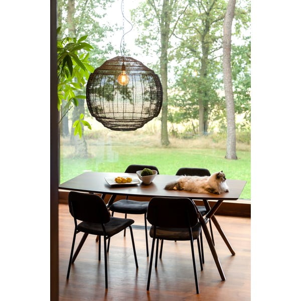 Fekete függőlámpa ø 70 cm Meezan – Dutchbone-image-2