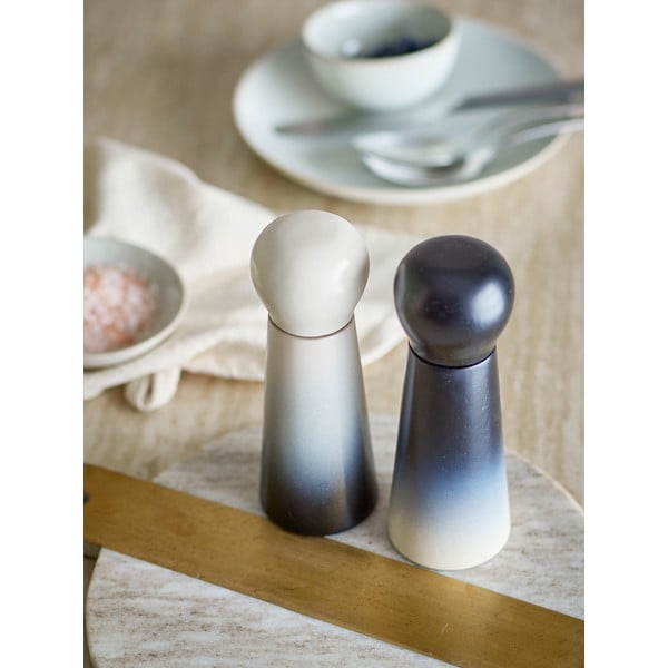 Fehér-kék fa fűszerőrlő szett 2 db-os Hyman – Bloomingville-image-1