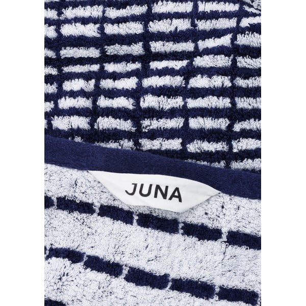 Fehér-kék frottír bambuszkeverék törölköző 50x100 cm Nuance – JUNA-image-2