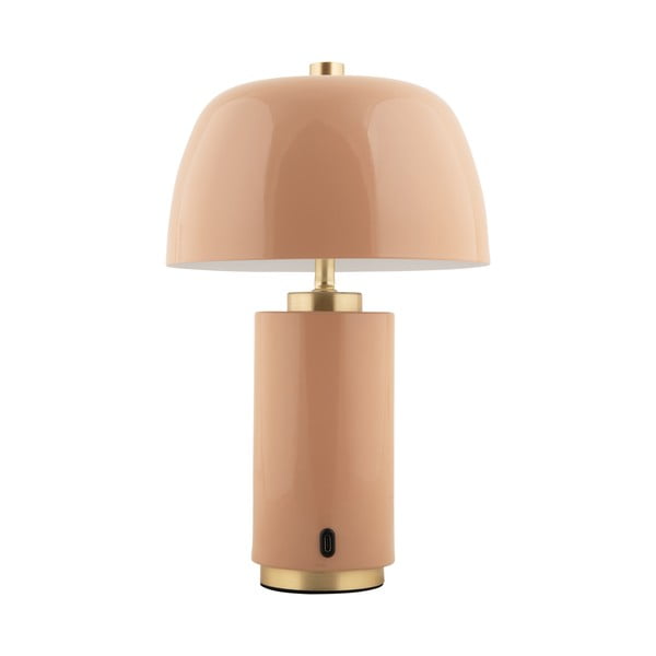 Bézs LED dimmelhető asztali lámpa fém búrával (magasság 30 cm) Freya – Leitmotiv-image-2