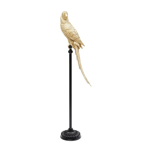 Aranyszínű dekorációs papagáj szobor - Kare Design
