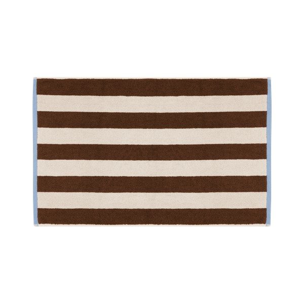 Barna-krémszínű textil fürdőszobai kilépő 50x80 cm Gobo – noo.ma