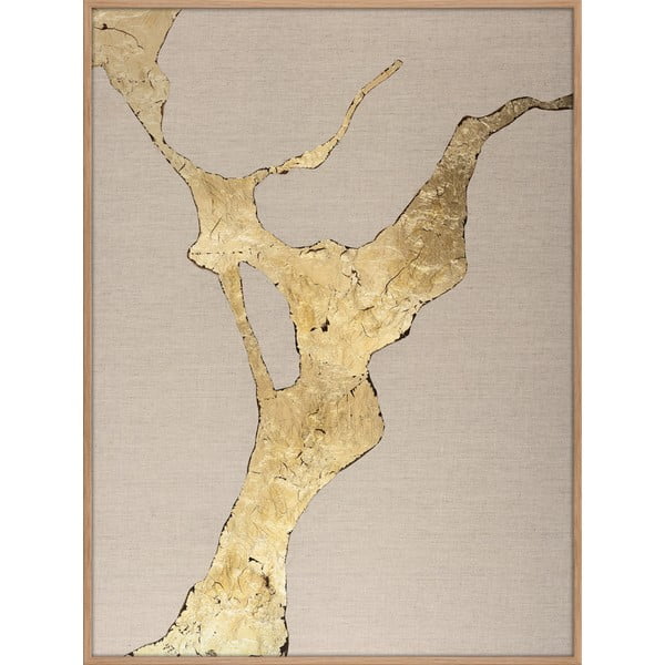 Kézzel festett kép 90x120 cm Wild Horizon Gold – Malerifabrikken