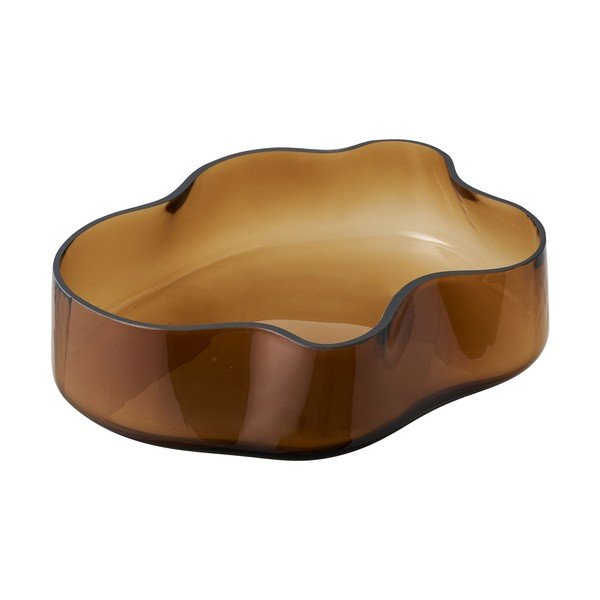 Üveg dekoratív tálca 29,5x24 cm – House Nordic
