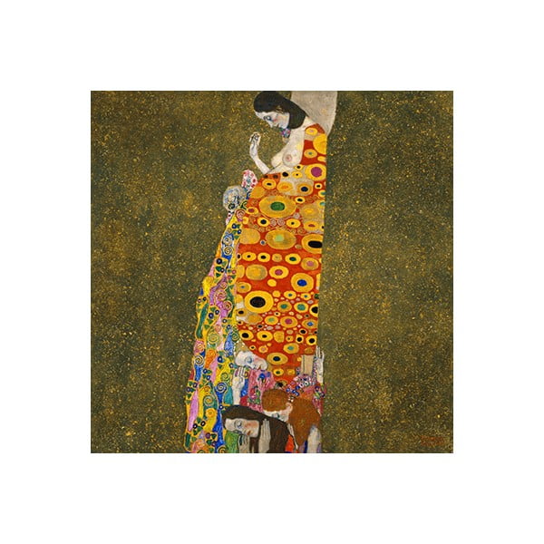 Hope II, 40 x 40 cm - Gustav Klimt másolat
