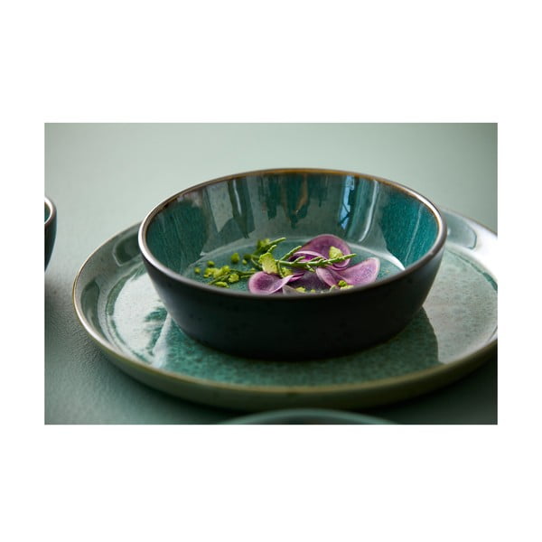 Zöld-fekete kőedény tányér ø 27 cm Gastro Green/Black – Bitz-image-3