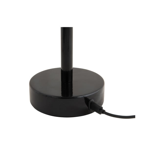 Fekete LED asztali lámpa fém búrával (magasság 24,5 cm) James – Leitmotiv-image-4