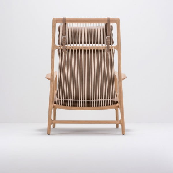 Dedo fotel tömör tölgyfa konstrukcióval, barna bivalybőr ülőpárnával - Gazzda-image-4