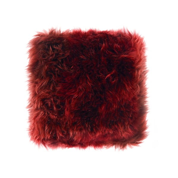 Sheepskin piros bárányszőrme díszpárna, 45 x 45 cm - Royal Dream