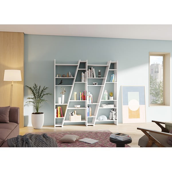 Delta matt fehér könyvespolc - TemaHome-image-1