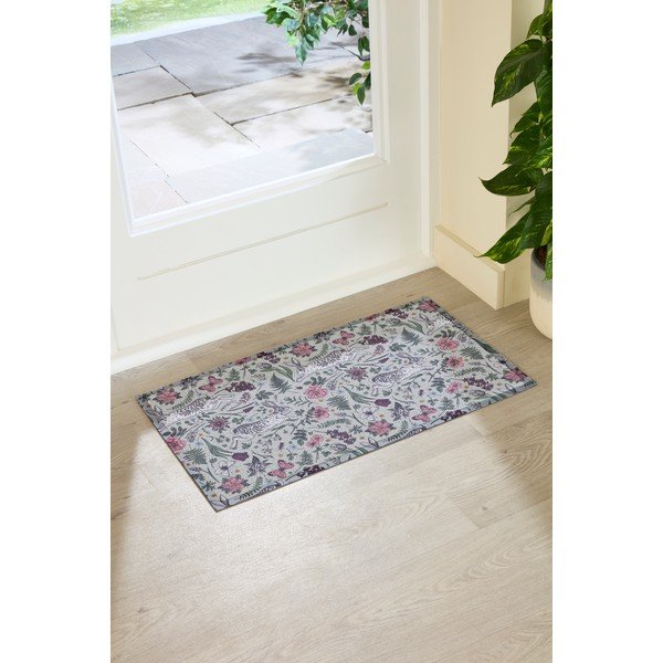 PVC lábtörlő 40x70 cm Hare Wildflowers – Artsy Doormats-image-2