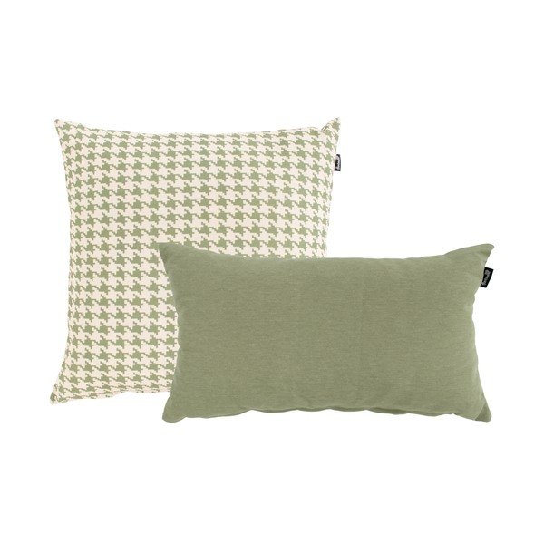 Poule zöld-fehér kültéri párna, 50 x 50 cm - Hartman-image-2