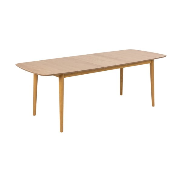 Kinyitható étkezőasztal tölgyfa dekoros asztallappal 180x90 cm Montreux - Actona-image-4