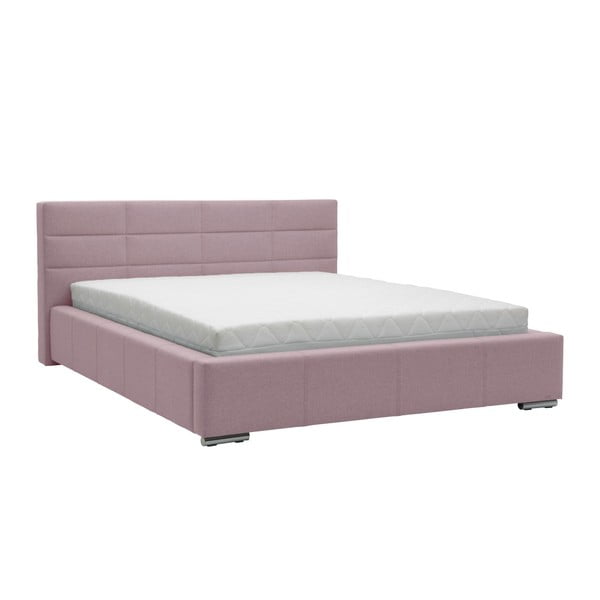 Reve halvány rózsaszín kétszemélyes ágy, 180 x 200 cm - Mazzini Beds