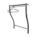 Fekete fém fali fogas polccal 75 cm Carve – Spinder Design