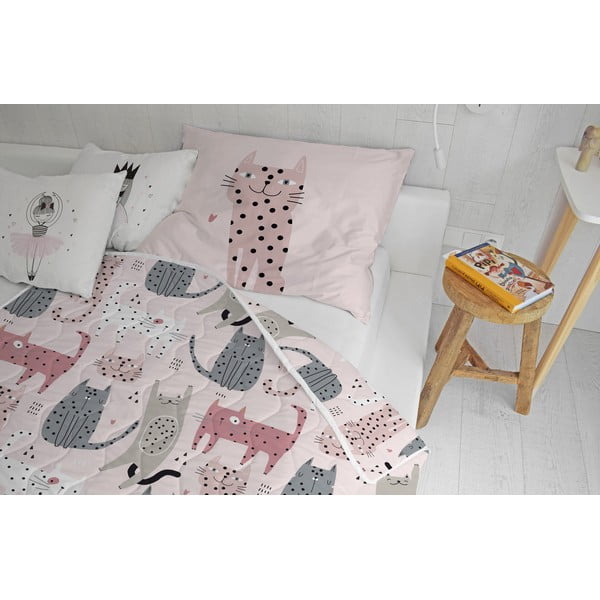 Pamut-szatén steppelt takaró és párnahuzat szett 140x200 cm – Butter Kings-image-1