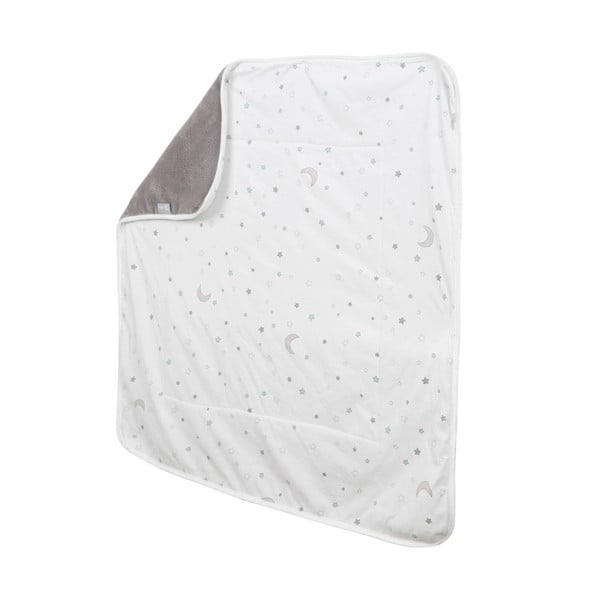 Fehér-szürke pamut gyerek takaró 80x80 cm Strenenzauber – Roba-image-3