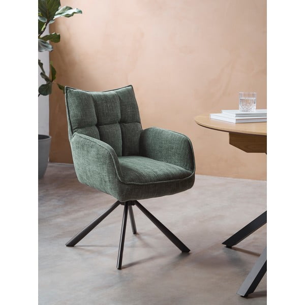 Zöld kárpitozott étkezőfotel szett 2 db-os Marilla – Unique Furniture-image-1