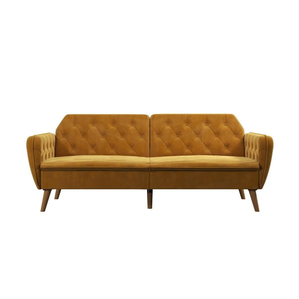 Sárga kinyitható kanapé 211 cm Tallulah - Novogratz