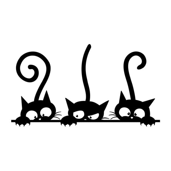 Funny Cats Trio 1 db 3 cicás falmatrica, 20 x 35 cm - Ambiance-image-2