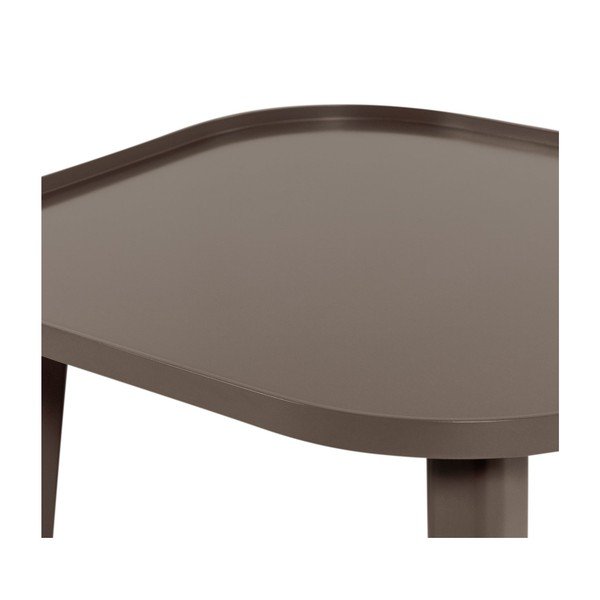 Barna MDF kerek dohányzóasztal ø 80 cm Mosa – WOOOD-image-4