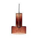 Barna dimmelhető függőlámpa üveg búrával ø 20 cm Ripple – Hübsch