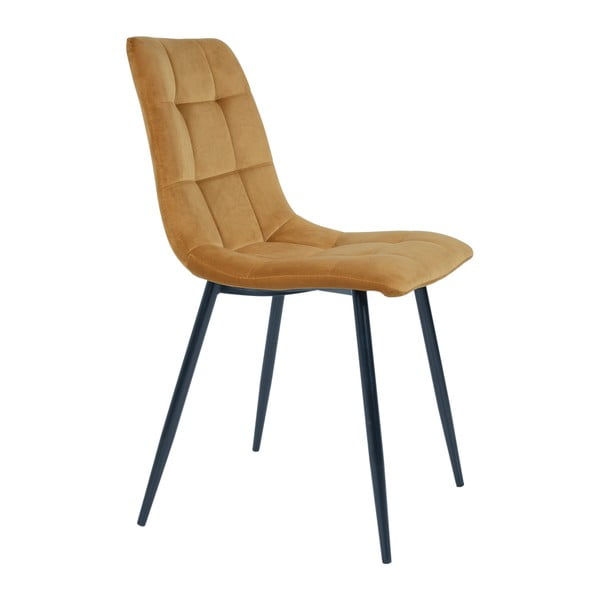 Sárga kárpitozott étkezőszék szett 2 db-os Middelfart – House Nordic-image-3