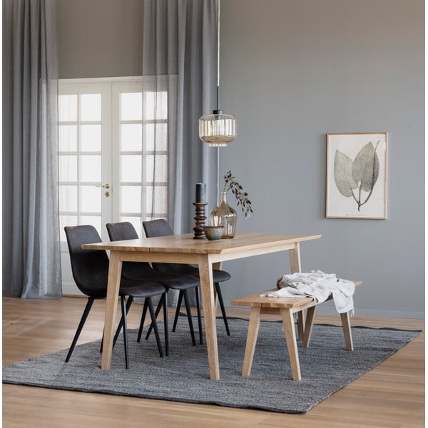 Melfort fa étkezőpad tölgyfa dekorral, 144 x 38 cm - Rowico-image-1