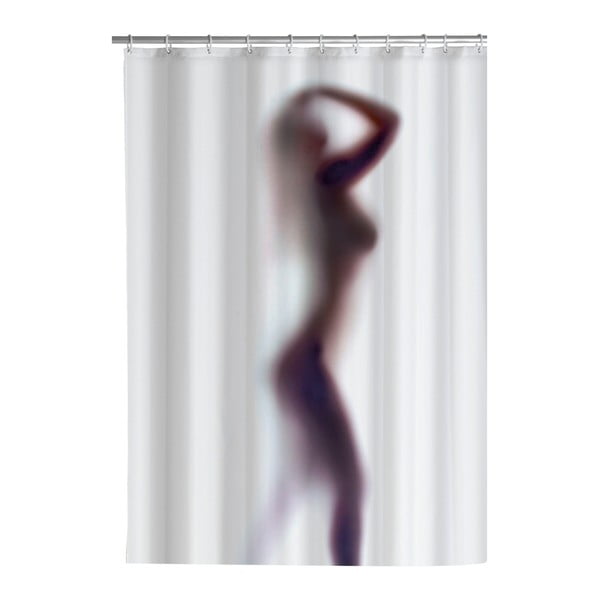 Silouette fehér penészálló zuhanyfüggöny, 180 x 200 cm - Wenko