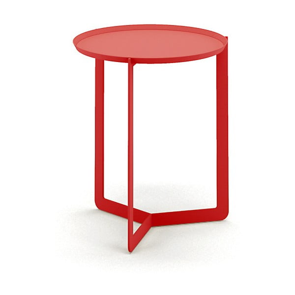 Round piros tálca-asztal, Ø 40 cm - MEME Design