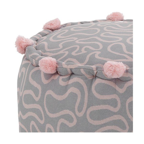 Világos rózsaszín-világosszürke puff Tangle – Tomasucci-image-1