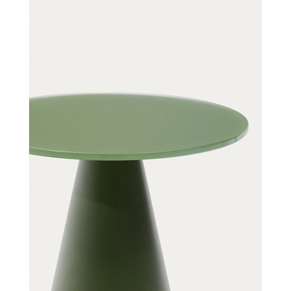 Kerek tárolóasztal üveg asztallappal ø 30 cm Wilshire – Kave Home-image-3