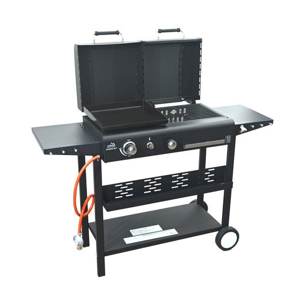 Gáz-faszenes grillsütő Domino 2in1 – Cattara-image-1