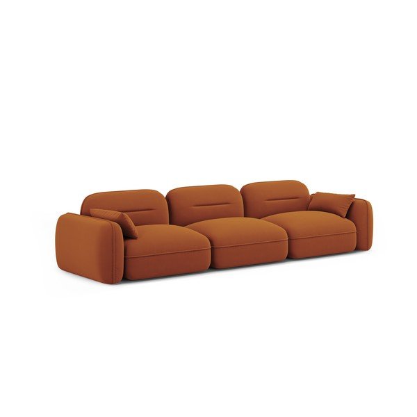 Narancssárga bársony kanapé 320 cm Audrey – Interieurs 86-image-2