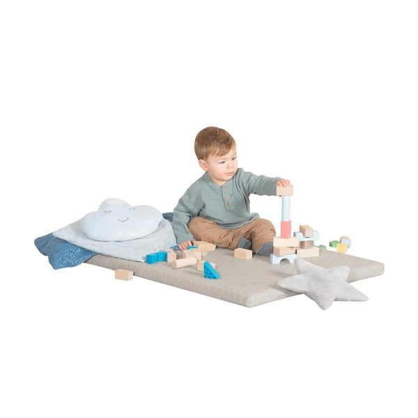 Bézs játszószőnyeg 78x100 cm Greyish gesteppt – Roba-image-4