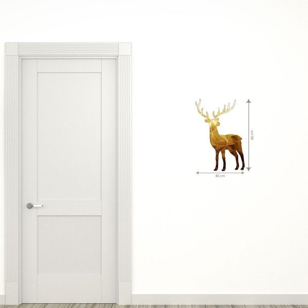 Deer Origami karácsonyi matrica - Ambiance-image-2
