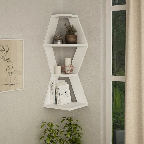 Sablor Corner White fehér fali polc-image-1