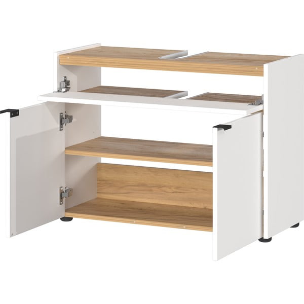 Fehér mosdó alatti szekrény 80x60 cm Forano – Germania-image-3