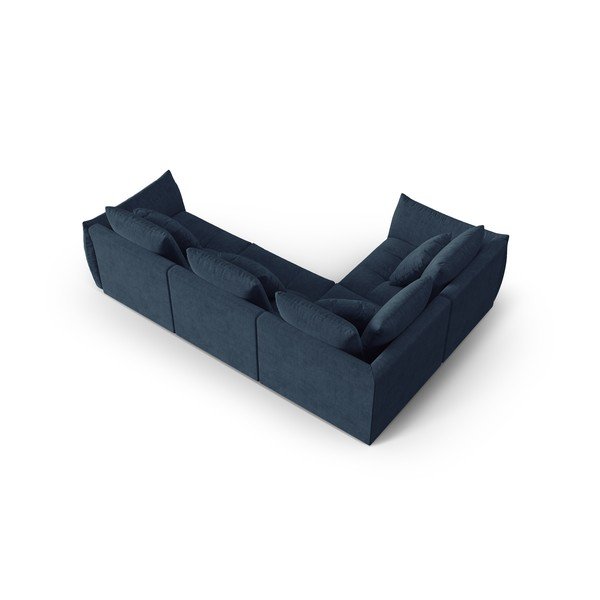 Sötétkék sarokkanapé (bal oldali-L alakú) Bloom – Micadoni Home-image-3