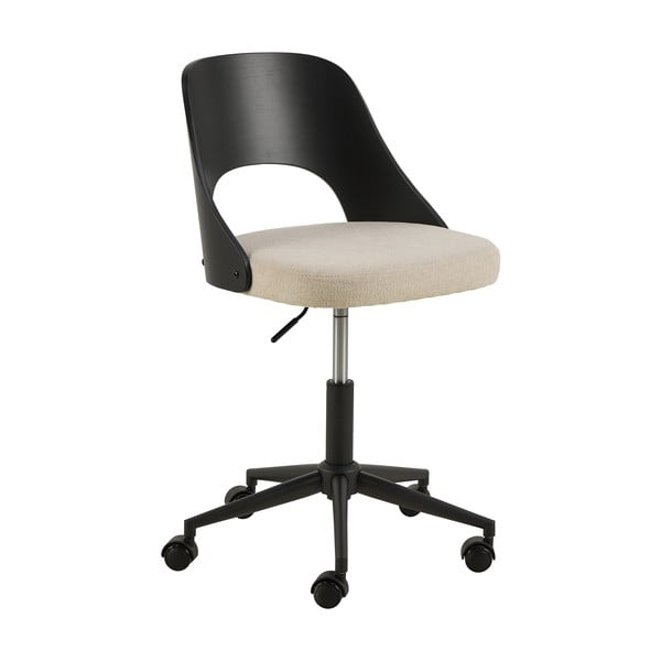 Fekete-bézs irodai szék Lucy – Actona