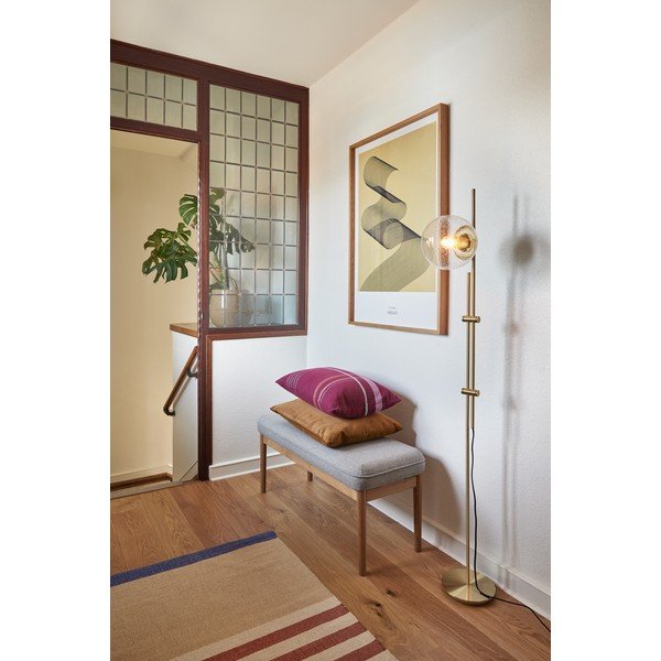 Sárgaréz színű állólámpa üveg búrával (magasság 147 cm) Bubble – Hübsch-image-3