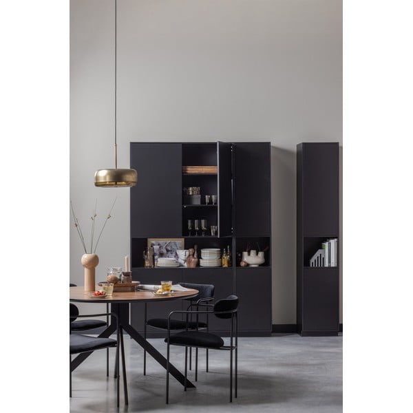 Fekete borovi fenyő nappali bútor szett 358x210 cm Finca – WOOOD-image-2