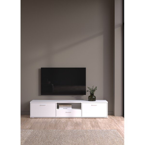 Fehér TV-állvány 177x38 cm Media – Tvilum-image-1