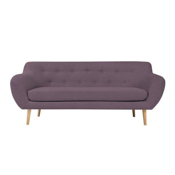 Sicile lila kétszemélyes kanapé világos lábakkal - Mazzini Sofas