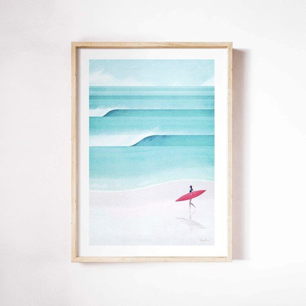 Poszter 30x40 cm Surf Girl IV - Travelposter-image-2