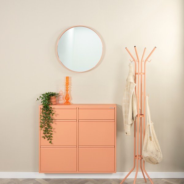 Lazacszínű fém billenő ajtós cipőtartó 98x86x15 cm Billy – Spinder Design-image-1