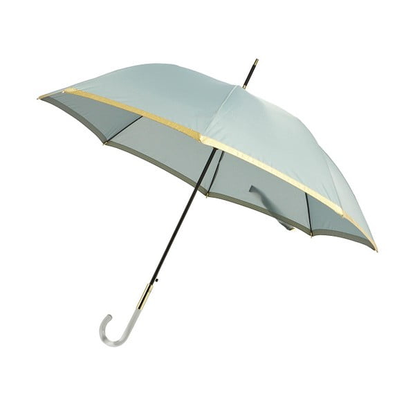 Lurex világoskék esernyő arany színű részletekkel, ⌀ 101 cm