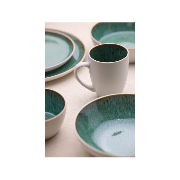 Fehér-zöld kőedény tálka 400 ml Gastro White/Green – Bitz-image-2