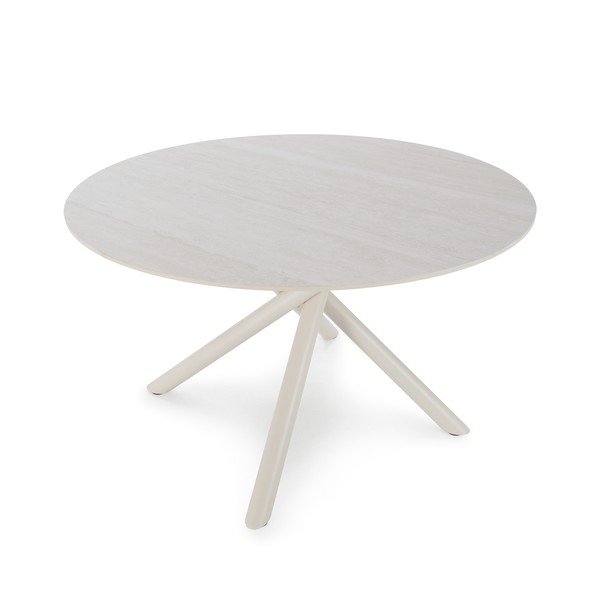 Kerek étkezőasztal kerámia asztallappal ø 119,5 cm Talia – Marckeric-image-2